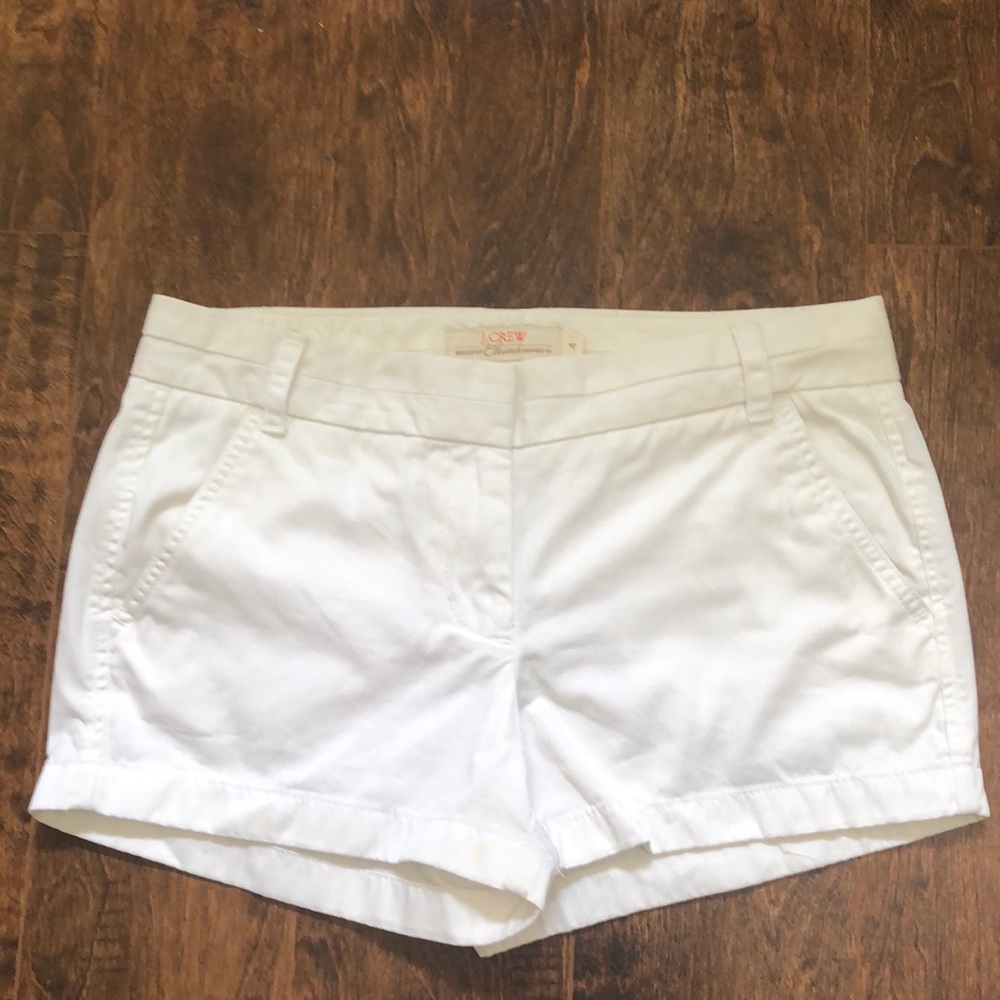 JCREW 3” chino short - white size 4